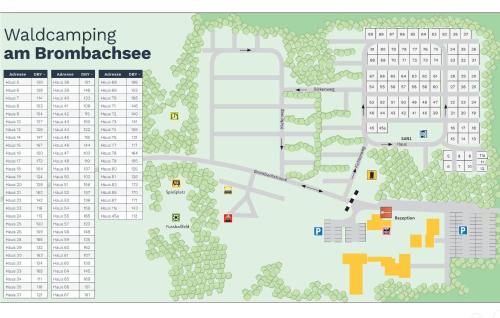 a map of the boundaries of a ballpark at Tiny Haus 49 Am Brombachsee in Pleinfeld