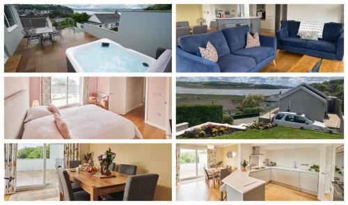 Lloret- Modern retreat with Castle views and private Hot Tubにあるシーティングエリア