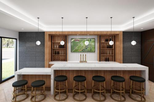 TV a/nebo společenská místnost v ubytování Staybridge Suites Detroit - Southfield