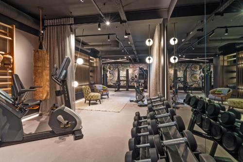 Fitness centrum a/nebo fitness zařízení v ubytování Hotel Riedenburg