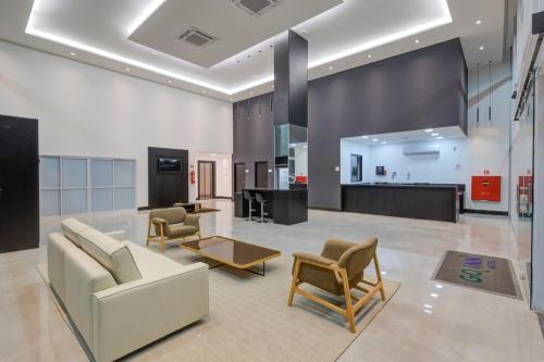 Μια τηλεόραση ή/και κέντρο ψυχαγωγίας στο Go Inn São Mateus