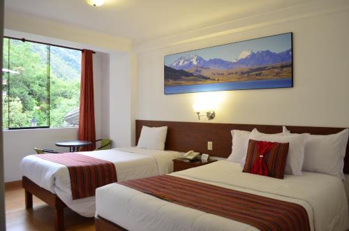 Postel nebo postele na pokoji v ubytování Viandina Machupicchu