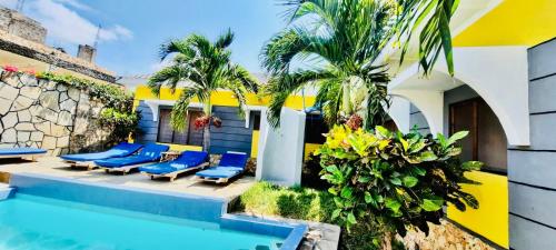 Bazén v ubytování Casa da Luna Watamu Kenya nebo v jeho okolí