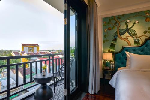 Katil atau katil-katil dalam bilik di Hoi An Delicacy Hotel & Spa