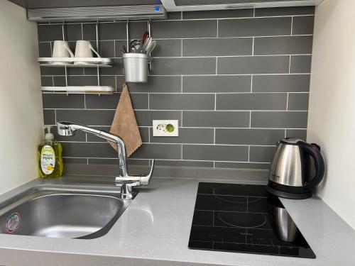 a kitchen with a sink and a counter top at THE TiME in Incheon