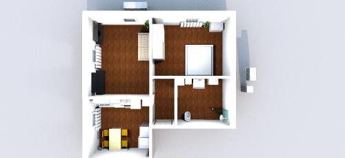 un plano del suelo de un edificio en Apartment Home 2, en Schwabach