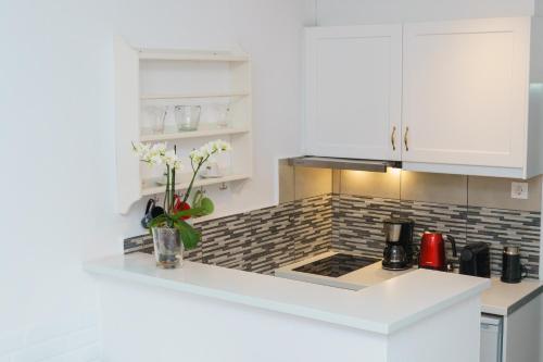 Kuchyň nebo kuchyňský kout v ubytování Hydra's Ruby