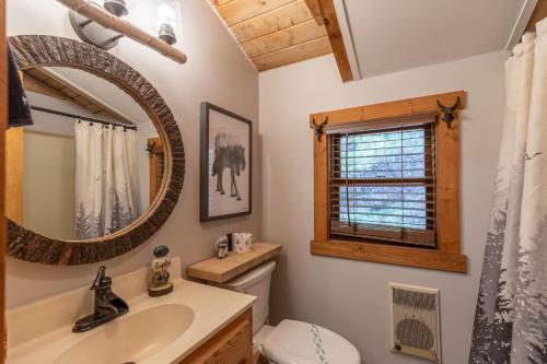 Koupelna v ubytování Moonlight Lodge