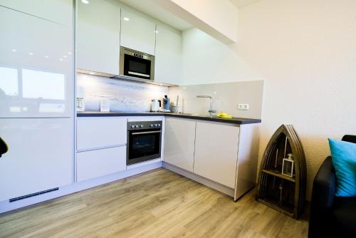 Dapur atau dapur kecil di Am Sahlenburger Strand AS01