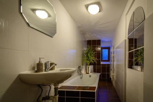 Koupelna v ubytování Penzion Sina
