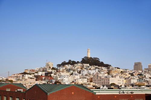 a hill with a city on top of it at Kimpton Alton Fisherman's Wharf by IHG in San Francisco