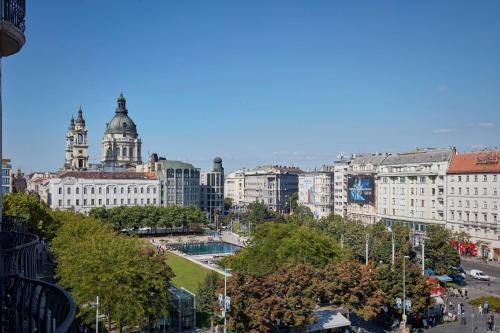 a view of a city with buildings and trees at Al Habtoor Palace Budapest, Preferred Hotels & Resorts in Budapest