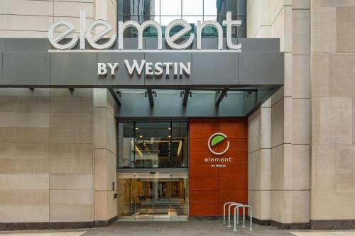 a building with a sign that reads grant by westin at Element Philadelphia Downtown in Philadelphia