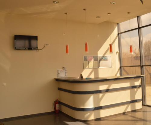 TV a/nebo společenská místnost v ubytování Motel Alexander