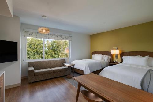 Element Spring Valley في سبرينغ فالي: غرفة فندقية بسريرين ونافذة