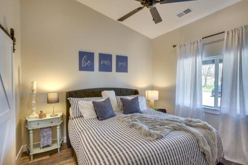 a bedroom with a bed and a window at Byrdstown Home Near Dale Hollow Lake! in Byrdstown