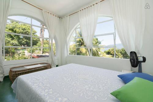 Ένα ή περισσότερα κρεβάτια σε δωμάτιο στο CasaBlanca