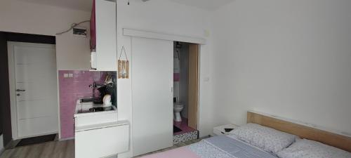 Kuchyň nebo kuchyňský kout v ubytování Nataly Apartment
