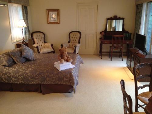 Χώρος καθιστικού στο Highwood Park B&B Guest Lodge