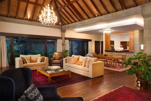 Χώρος καθιστικού στο Bintang Bali Villa