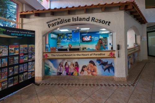 a fake island resort in the heart of paradise at a store at Paradise Island Resort in Gold Coast