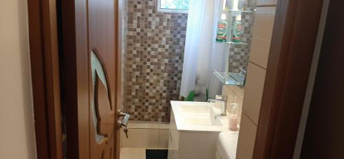 Et badeværelse på Apartament Claudia