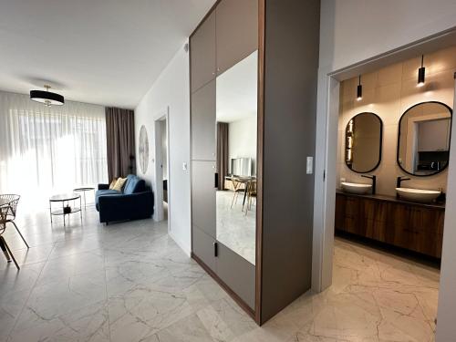Χώρος καθιστικού στο Apartament Magnolia