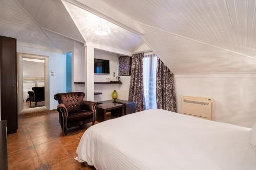 Postel nebo postele na pokoji v ubytování Chalet Castello