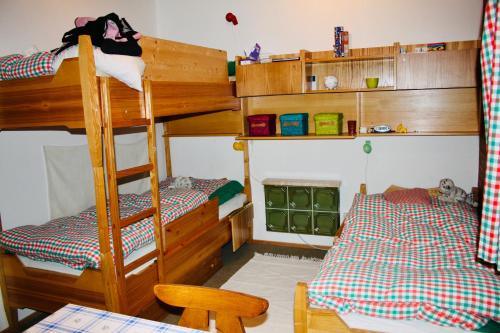 Palanda nebo palandy na pokoji v ubytování Ferienwohnung Lachtal