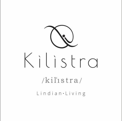 a logo for a luxury living brand at Kilistra Lindian Living in Lindos