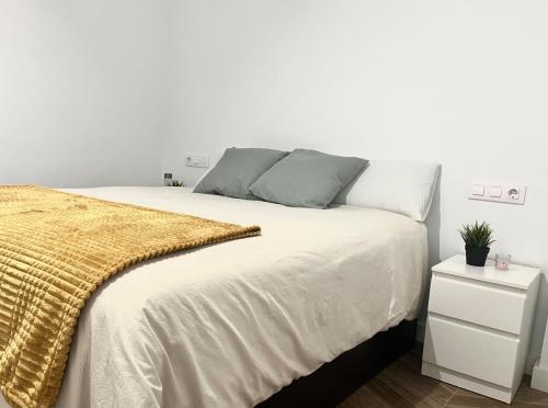 Postel nebo postele na pokoji v ubytování PISO EN CASCO HISTORICO DE CORDOBA