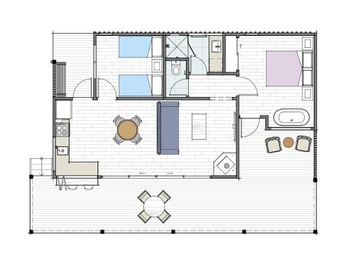 Sixty6 Acres Sunshine Coast farmstayの見取り図または間取り図
