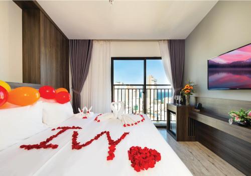 Katil atau katil-katil dalam bilik di Ivy Hotel Nha Trang