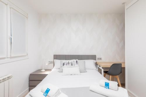 Postel nebo postele na pokoji v ubytování Artabide - Baskeyrentals