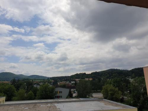 a view of a city from the roof of a building at Mezonetovy Apartmán v centre Novej Dubnice in Ilava