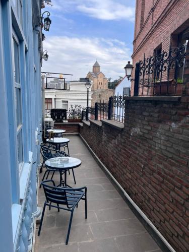 Balkón nebo terasa v ubytování Tbil Home Hostel