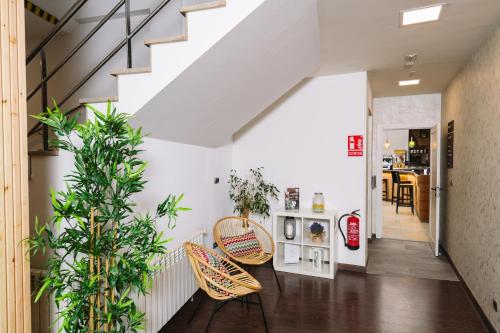 セーにあるHotel Oca Insua Costa da Morteの廊下