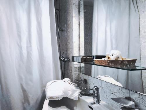 Koupelna v ubytování Hotel Regina Terme