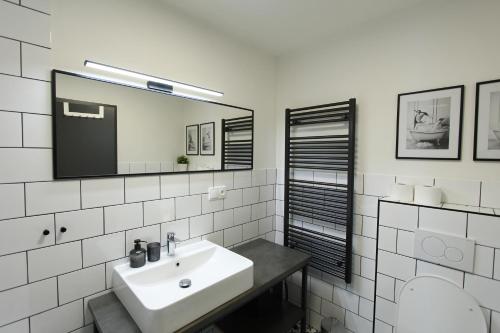 Koupelna v ubytování Apartmány Na Smrčku
