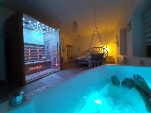 Cottage Interieur Spa classé 4 étoiles - balnéo et sauna privatif