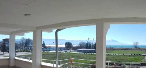 a view from the inside of a building at Marko Apartments in Struga
