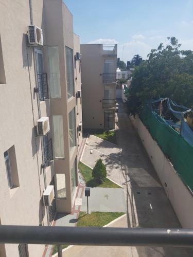 a view from the balcony of a building at Enjoy Apart Campana in Campana