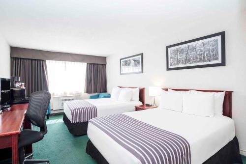 Sandman Inn Smithersにあるベッド