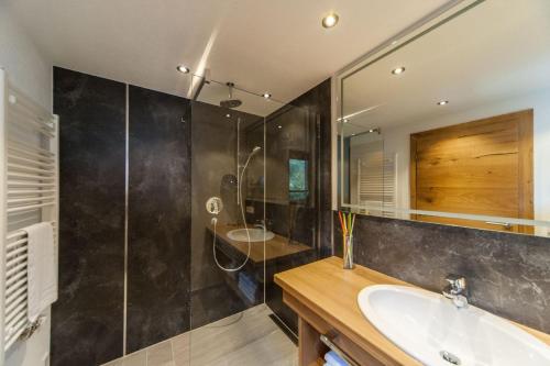 Koupelna v ubytování Appartements Wacker