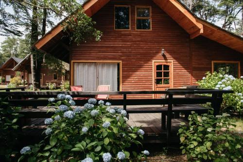 Un jardín fuera de Cabañas Metreñehue - Parque Metreñehue