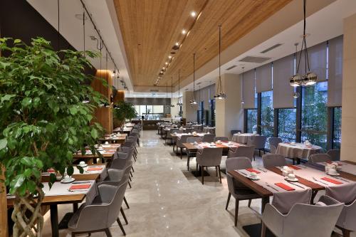 Dosso Dossi Hotels & SPA Downtownにあるレストランまたは飲食店