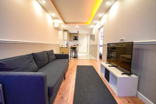 Posezení v ubytování Cihangir VAV Suites