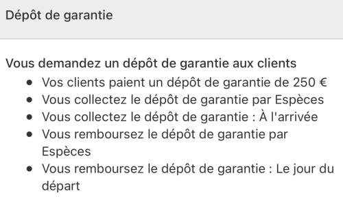 uno screenshot di un cellulare con una lista di comandi di L'instant T 4* Balnéo, Sauna et Parking Privé a Colmar