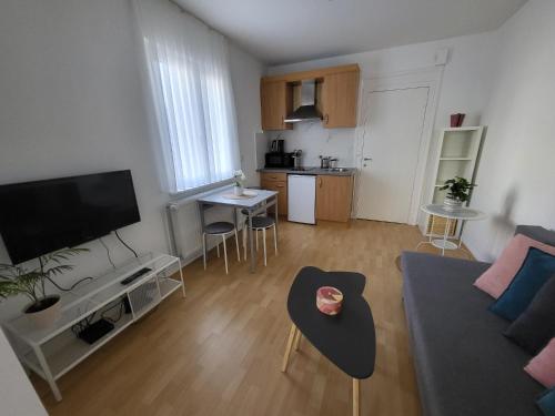 Kuchyň nebo kuchyňský kout v ubytování Studio Alicia, idéalement situé