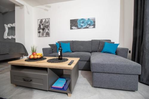 Χώρος καθιστικού στο Studio apartman Orhideja